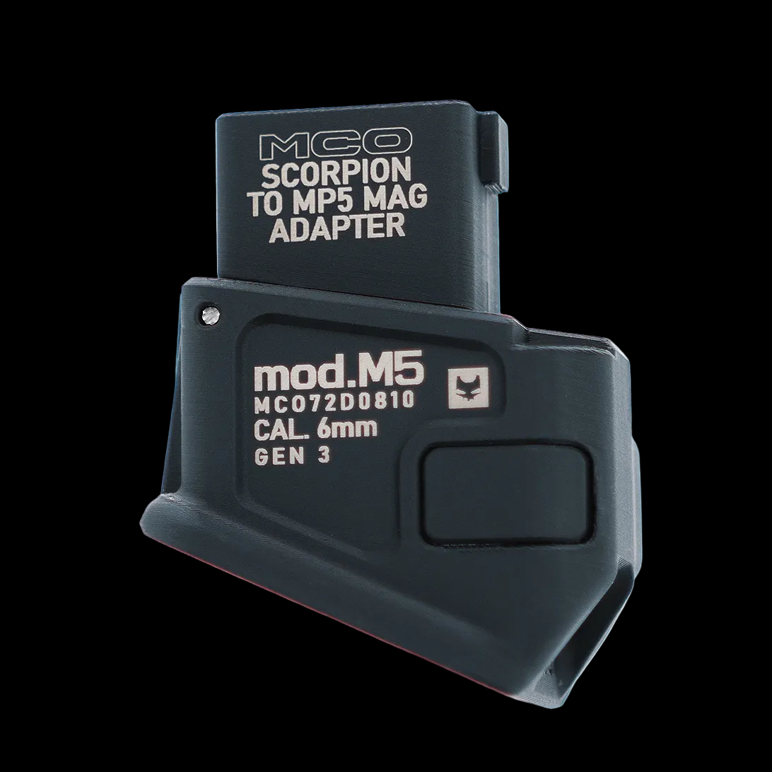 MCO MOD.M5 MP5 Magazinadapter für Scorpion Mod.M/D & VZ-61 GEN 3