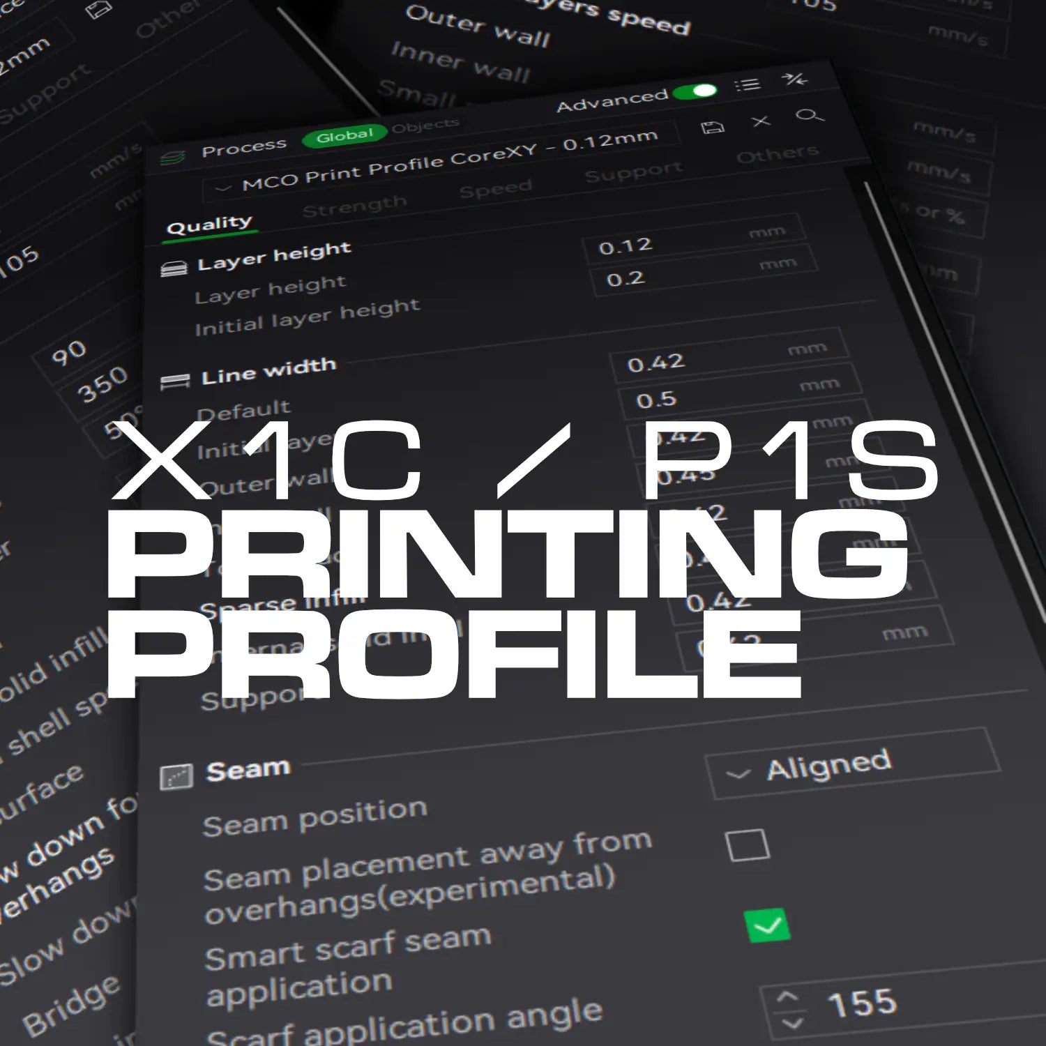 X1C P1S Druckprofil